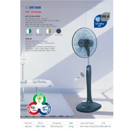 Quạt đứng Senko DR1608 65W - Điều khiển từ xa