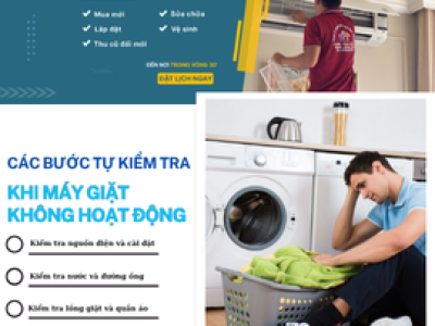 Máy giặt không hoạt động: Các bước kiểm tra trước khi gọi thợ