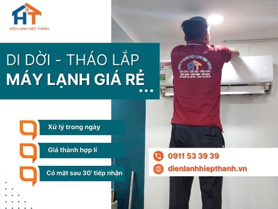 Dịch vụ di dời, tháo và lắp máy lạnh tại TP.HCM giá rẻ, chuyên nghiệp