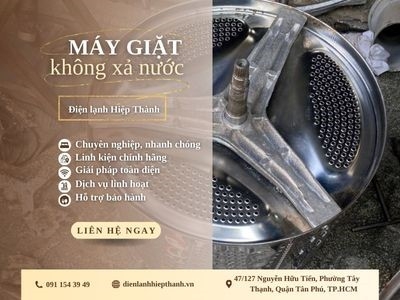 Giải đáp vấn đề máy giặt không xả nước