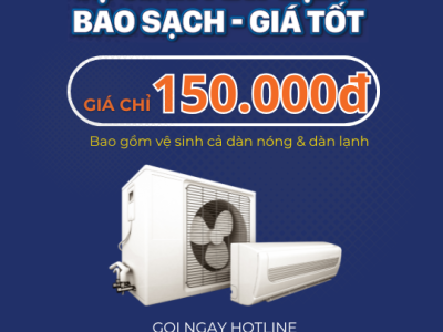 Dịch Vụ Vệ Sinh Máy Lạnh Chỉ 150k (Cả Dàn Nóng Và Dàn Lạnh) - 30 Phút Thợ Có Mặt